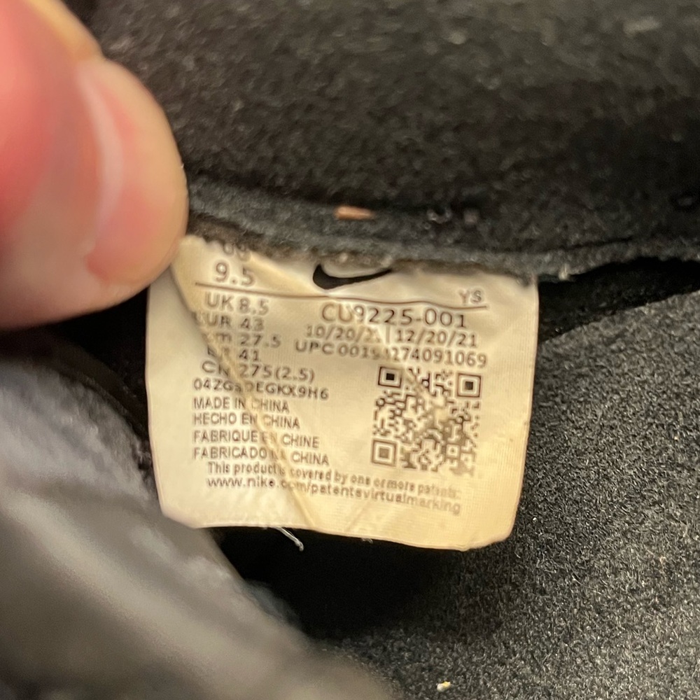 Supreme x Nike Air Force 1 Low ‘Box Logo – Black’ Men’s 9.5 - Picture 7 of 7